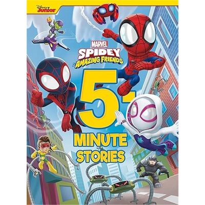 现货 5-Minute Spidey and His Amazing Friends Stories蜘蛛侠和他的神奇朋友们 5分钟故事 儿童绘本 英文原版 [97813 5分钟故事