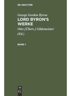 按需印刷DEG Lord Byron s Werke[9783111068664]