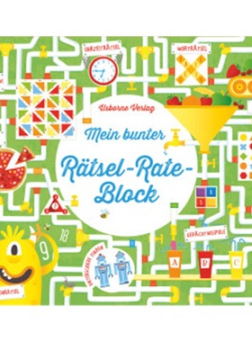 预订【德语】 Mein bunter Rätsel-Rate-Block[9781789410754]
