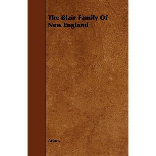 Family New England 按需印刷The 9781444673722 Blair