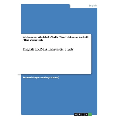 按需印刷English EXIM. A Linguistic Study[9783668262980]