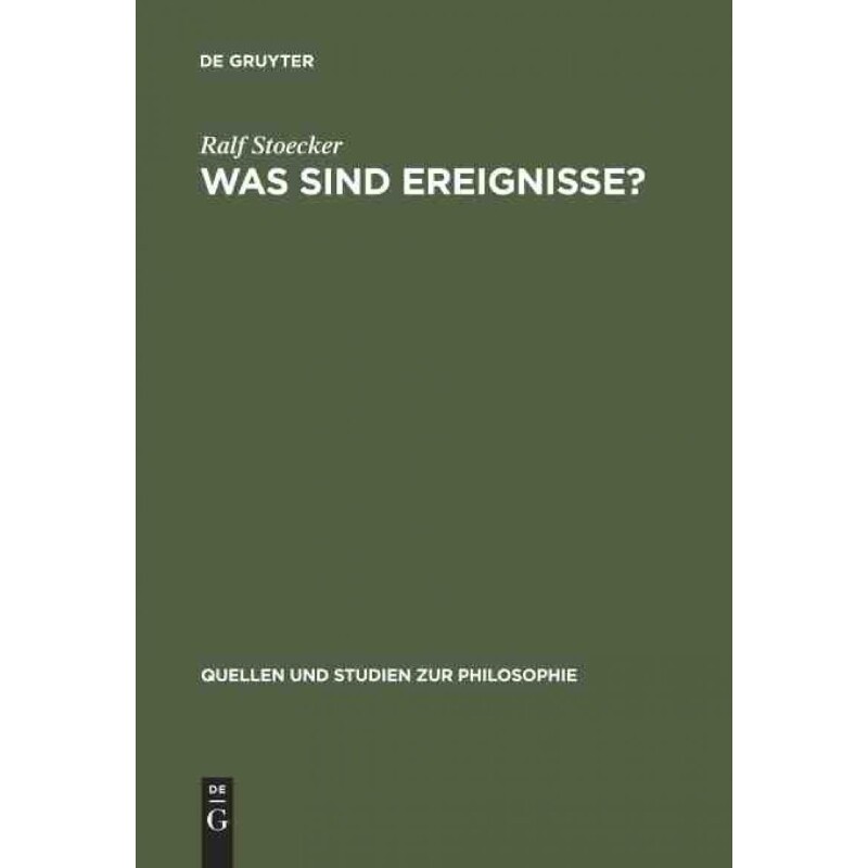按需印刷不退不换DEG Was Sind Ereignisse?[9783110129090] - 实物图