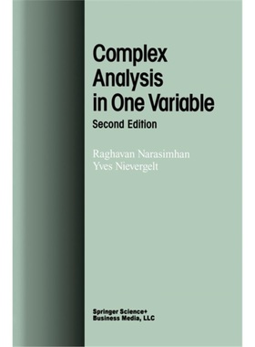 预订Complex Analysis in One Variable[9781461266471]
