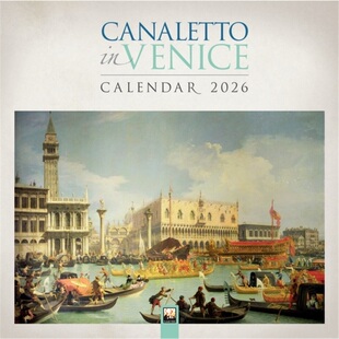 Wall Calendar 2026 预订Canaletto 9781835623350 Venice Art