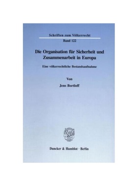预订【德语】Die Organisation für Sicherheit und Zusammenarbeit in Europa.:Eine v?lkerrechtliche Bestandsaufnahme.. Diss