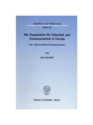 预订【德语】Die Organisation für Sicherheit und Zusammenarbeit in Europa.:Eine v?lkerrechtliche Bestandsaufnahme.. Diss