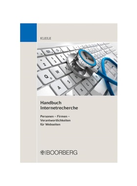 预订【德语】Handbuch Internetrecherche:Personen - Firmen - Verantwortlichkeiten für Webseiten