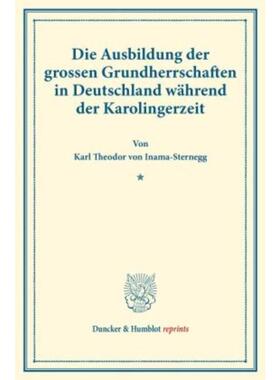 预订【德语】 Die Ausbildung der grossen Grundherrschaf