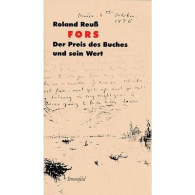 预订【德语】 Fors:Der Preis des Buches und sein Wert