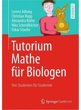 预订【德语】 Tutorium Mathe für Biologen:Von Studenten für Studenten