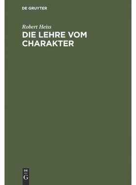 按需印刷DEG Die Lehre vom Charakter[9783111091549]
