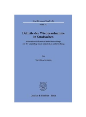预订【德语】Defizite der Wiederaufnahme in Strafsachen.:Bestandsaufnahme und Reformvorschl?ge auf der Grundlage einer em