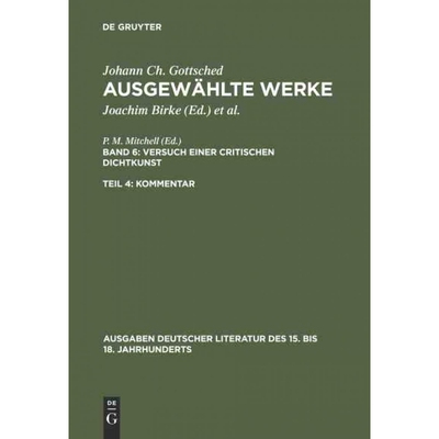 按需印刷不退不换DEG Versuch einer Critischen Dichtkunst. Kommentar[9783110075816]