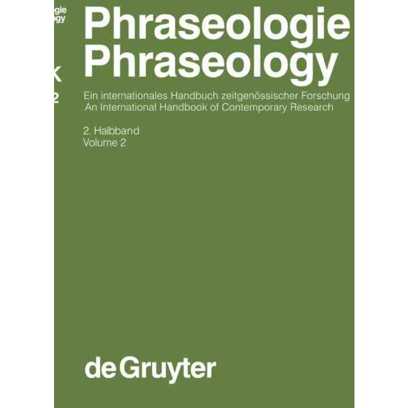 按需印刷DEG Phraseologie   Phraseology. Volume 2[9783110190762]