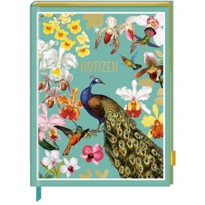 预订【德语】 Notizbuch mit glitzerndem Stoffeinband - Edition Barbara Behr[4050003718217]