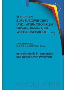 按需印刷不退不换DEG Inhaltskontrolle im nationalen und Europ?ischen Privatrecht[9783899497458]