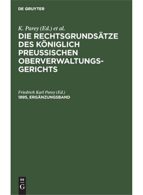 预订不退不换德语 Die Rechtsgrundsatze des KOniglich Preuss
