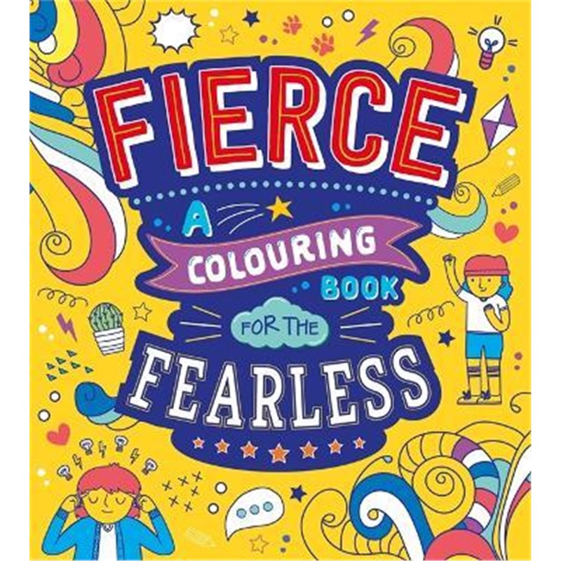 预订Fierce: A Colouring Book for the Fearless  涂色书