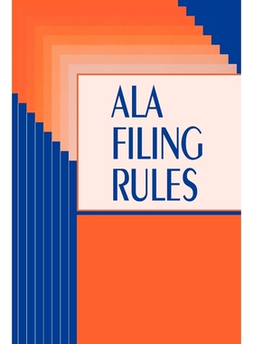按需印刷ALA Filing Rules[9780838932551]