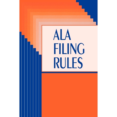 按需印刷不退不换ALA Filing Rules[9780838932551]
