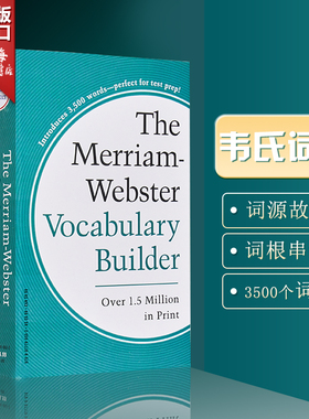 韦小绿韦氏字根词根词典英文原版Merriam Webster's Vocabulary Builder英英语词典韦氏小绿书可搭单词的力量word power