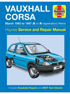 预订Vauxhall Corsa Petrol (Mar 93 - 97) Haynes Repair Manual