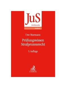 预订不退不换德语Prüfungswissen Strafprozessrecht: