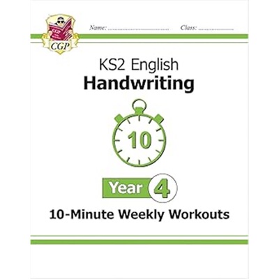 现货 英国小学四年级英语书写10分钟每周训练 KS2 Year 4 English Handwriting 10-Minute Weekly 英文原版 上海外文 978183774207