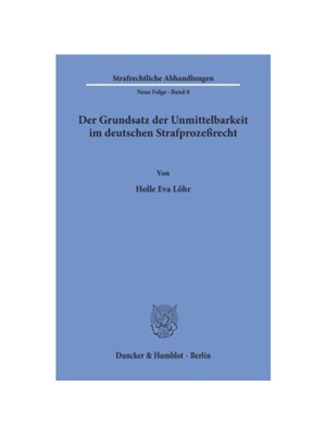 预订不退不换德语Der Grundsatz der Unmittelbarkeit im deutschen Strafproze?recht.:
