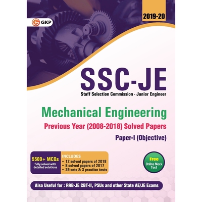 预订不退不换SSC JE Mechanical Engineering for Junior Engineers Previous Year Solved Papers (2008-18), 2018-19 fo