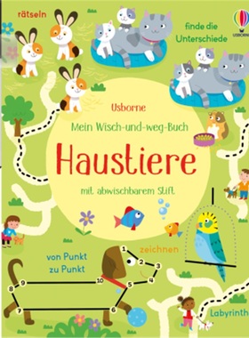 预订【德语】 Mein Wisch-und-weg-Buch: Haustiere[9781789417661]