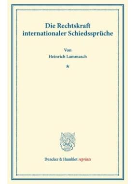 预订不退不换德语 Die Rechtskraft internationaler Schiedssp