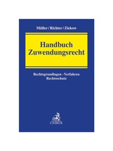 预订不退不换德语Handbuch Zuwendungsrecht:Rechtsgrundlagen, Verfahren, Rechtsschutz