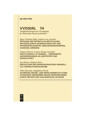 预订【德语】?ffnung der ?ffentlich-rechtlichen Methode durch Internationalit?t und Interdisziplinarit?t. Dritte Gewalt i