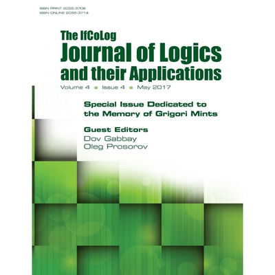 预订Ifcolog Journal of Logics and their Applications.  Special Issue Dedicated to the Memory of Grigory