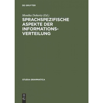 按需印刷DEG Sprachspezifische Aspekte der Informationsverteilung[9783050035024]