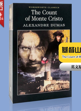 现货 基督山伯爵英文原版小说英文版The Count of Monte Cristo大仲马名著小说 进口英文小说 世界经典名书 封面随机发货