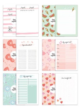 预订【德语】6 Notizblöcke DIN A5 im Set. Inkl. ToDo-Listen, Notizblock, Wochenplaner 2022,