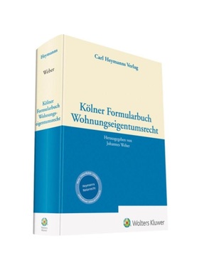 预订【德语】K?lner Formularbuch Wohnungseigentumsrecht:mit Code zum Dowload der Formulare und Muster