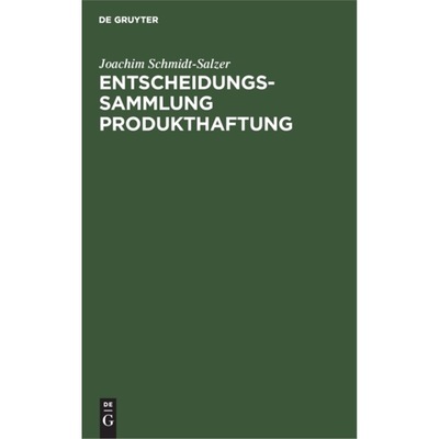 预订【德语】 Entscheidungssammlung Produkthaftung:Mit