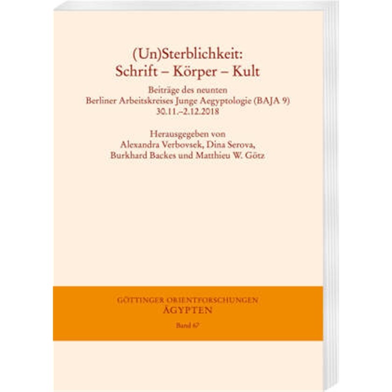 预订【德语】(Un) Sterblichkeit: Schrift - Korper - Kult[9783447114189]