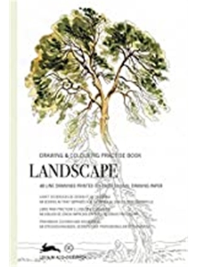预订Landscape:Drawing & Colouring Practise Book  涂色书