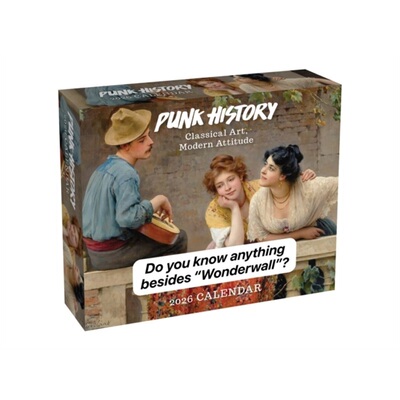 预订不退不换Punk History 2026 Day-to-Day Calendar : Classical Art, Modern Attitude[9781524898243]