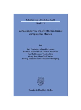 预订【德语】Verfassungstreue im ?ffentlichen Dienst europ?ischer Staaten.: