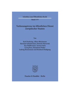 预订【德语】Verfassungstreue im ?ffentlichen Dienst europ?ischer Staaten.: