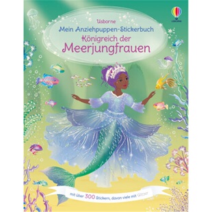 预订不退不换德语 Mein Anziehpuppen-Stickerbuch: Königreich der Meerjungfrauen[9781789417531]