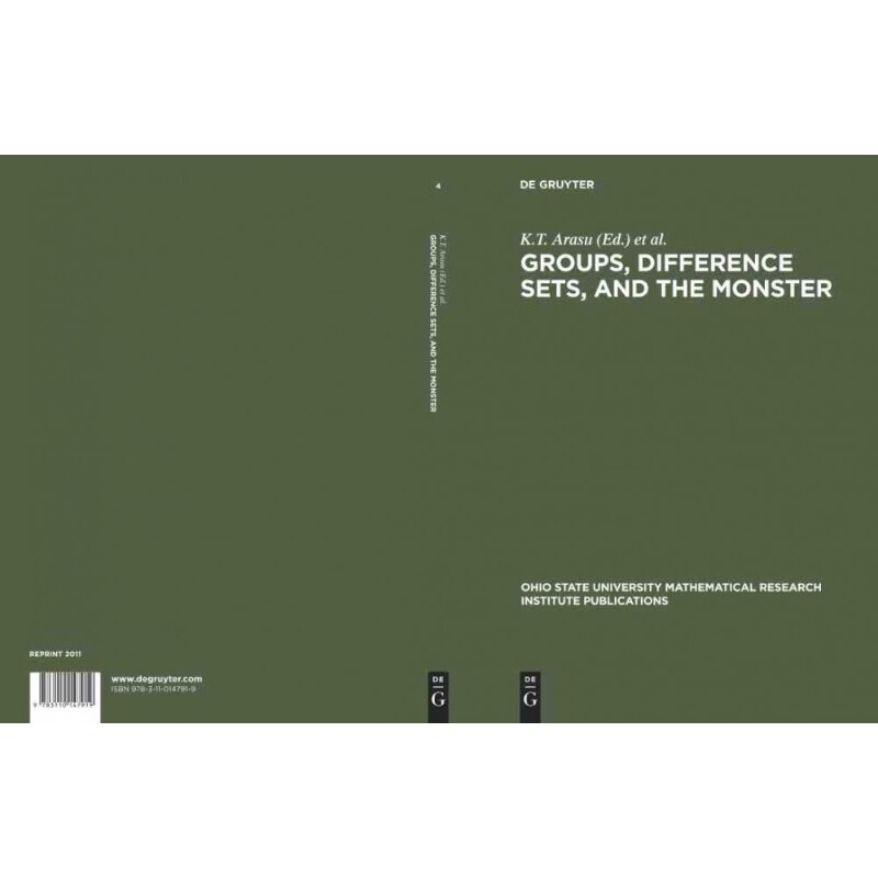 按需印刷不退不换DGYT Groups, Difference Sets, and the Monster[9783110147919]
