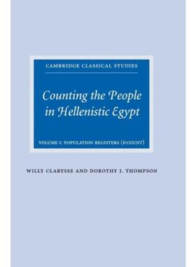 按需印刷Counting the People in Hellenistic Egypt: Volume 1, Population Registers (P. Count)[9780521838382]