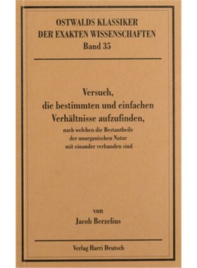 预订【德语】Versuch, die bestimmten und einfachen Verhältnisse aufzufinden, nach welchen di