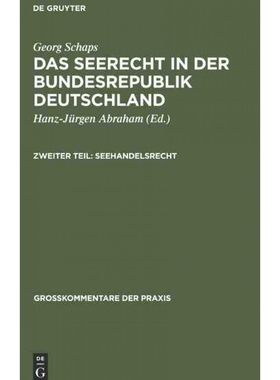 按需印刷DEG Georg Schaps: Das Seerecht in der Bundesrepublik Deutschland. Teil 2[9783110988475]